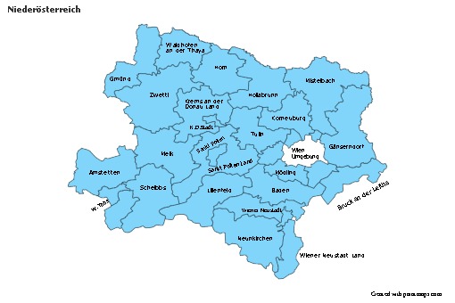 Sample Maps for Niederösterreich (blue)