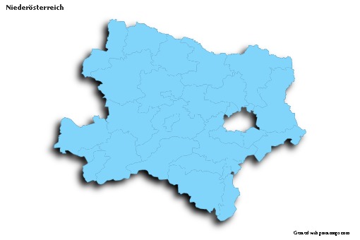 Sample Maps for Niederösterreich (blue,outline,shadowy)
