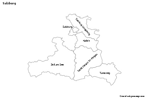 Contoh Peta untuk Salzburg (hitam-putih)