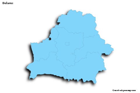Sample Maps for Belarus (blue,outline,shadowy)