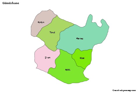 Sample Maps for Gümüshane (colored)