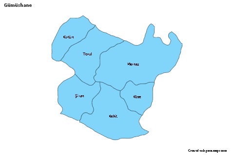 Sample Maps for Gümüshane (blue)