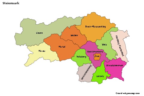Sample Maps for Steiermark (colored)