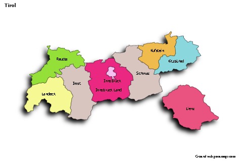 Sample Maps for Tirol (colored,shadowy)