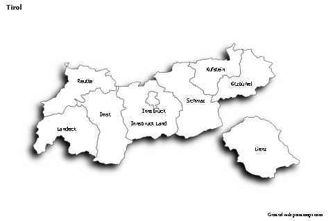 Sample Maps for Tirol (black-white,shadowy)