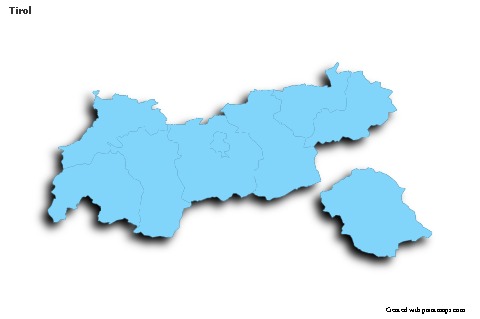 Sample Maps for Tirol (blue,outline,shadowy)