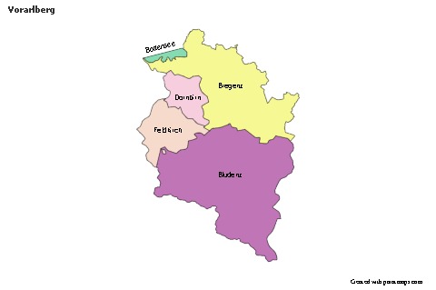 Contoh Peta untuk Vorarlberg (berwarna)