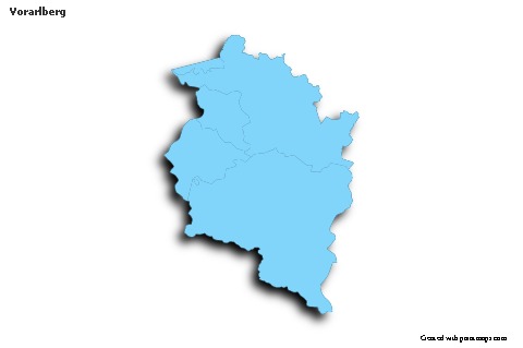 Contoh Peta untuk Vorarlberg (biru,garis luar,bayangan)