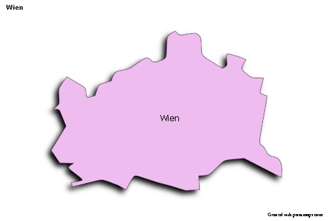 Contoh Peta untuk Wien (berwarna,bayangan)