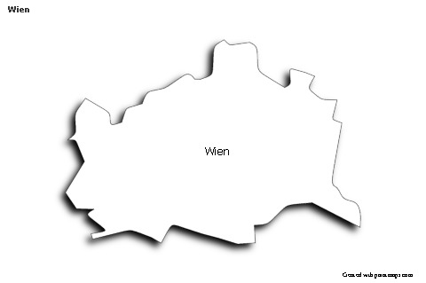 Contoh Peta untuk Wien (hitam-putih,bayangan)