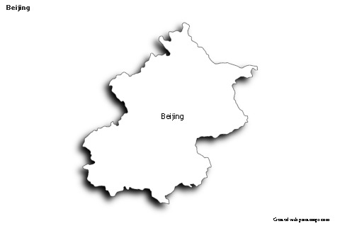 Sample Maps for Beijing (black-white,shadowy)