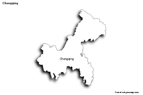 Sample Maps for Chongqing (black-white,shadowy)