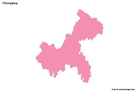 Sample Maps for Chongqing (pink,outline)