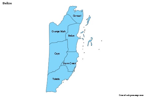 Sample Maps for Belize (blue)