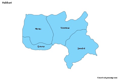 Contoh Peta untuk Hakkari (biru)