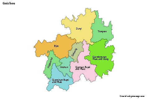 Sample Maps for Guizhou (colored)