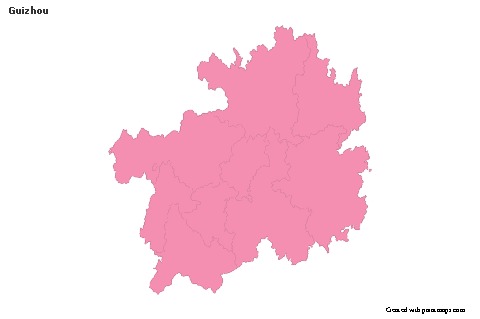 Sample Maps for Guizhou (pink,outline)