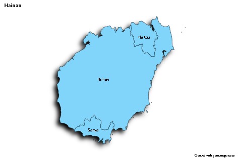 Sample Maps for Hainan (blue,shadowy)