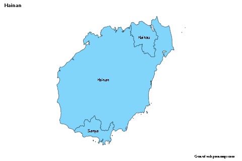 Sample Maps for Hainan (blue)