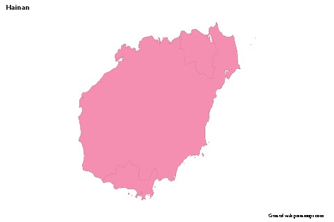 Sample Maps for Hainan (pink,outline)