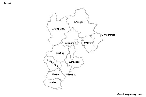 Sample Maps for Hebei (black-white)
