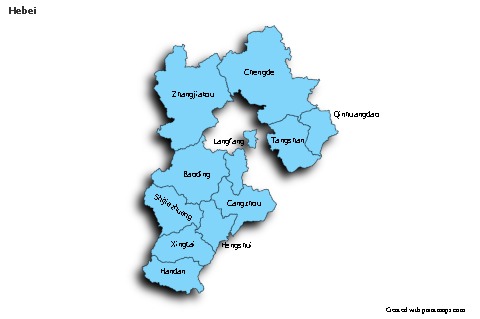 Sample Maps for Hebei (blue,shadowy)