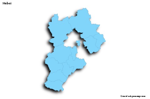 Sample Maps for Hebei (blue,outline,shadowy)