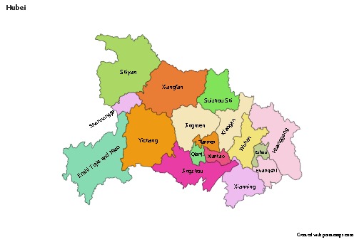 Sample Maps for Hubei (colored)