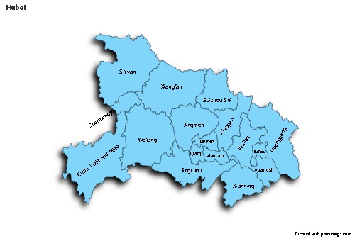 Sample Maps for Hubei (blue,shadowy)