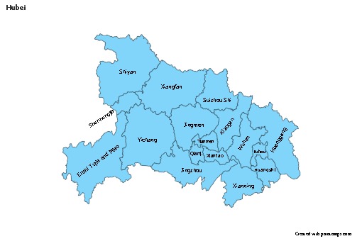 Sample Maps for Hubei (blue)