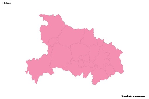 Sample Maps for Hubei (pink,outline)