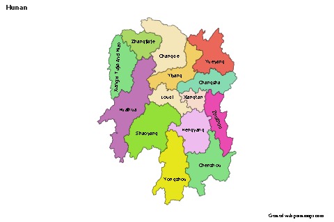 Sample Maps for Hunan (colored)