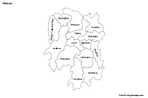 Sample Maps for Hunan (black-white)