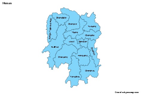 Sample Maps for Hunan (blue)