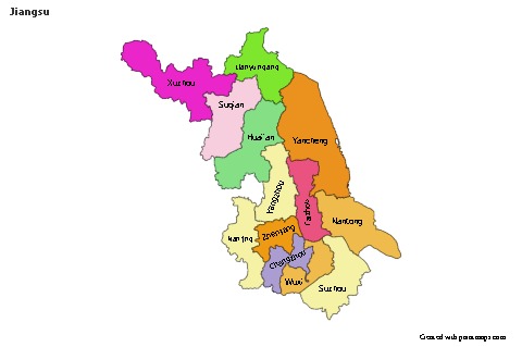 Sample Maps for Jiangsu (colored)