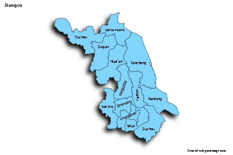 Sample Maps for Jiangsu (blue,shadowy)