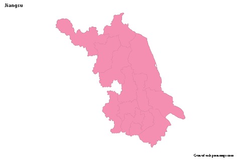 Sample Maps for Jiangsu (pink,outline)