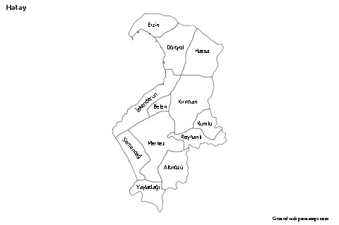 Sample Maps for Hatay (black-white)