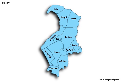 Sample Maps for Hatay (blue,shadowy)