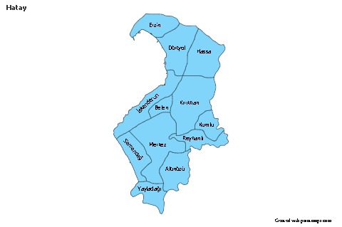 Sample Maps for Hatay (blue)