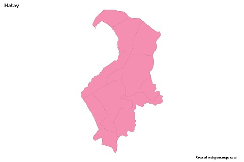 Sample Maps for Hatay (pink,outline)