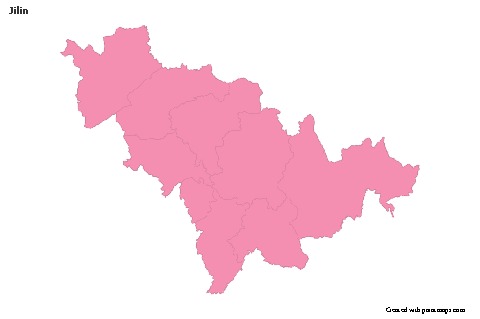 Sample Maps for Jilin (pink,outline)
