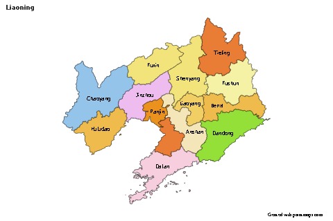 Sample Maps for Liaoning (colored)