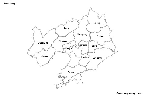Sample Maps for Liaoning (black-white)