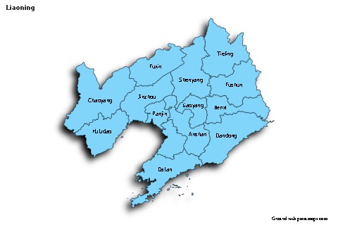 Sample Maps for Liaoning (blue,shadowy)
