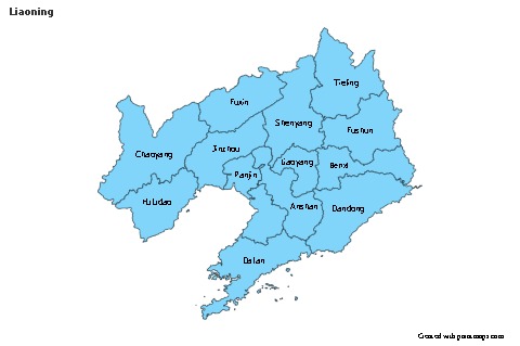 Sample Maps for Liaoning (blue)