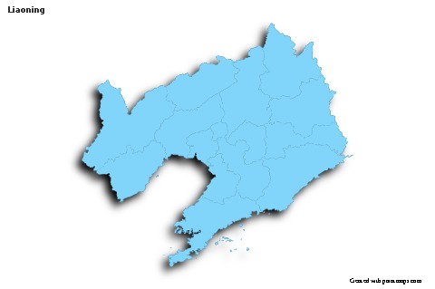 Sample Maps for Liaoning (blue,outline,shadowy)