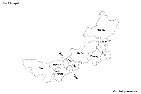 Sample Maps for Nei Mongol (black-white)