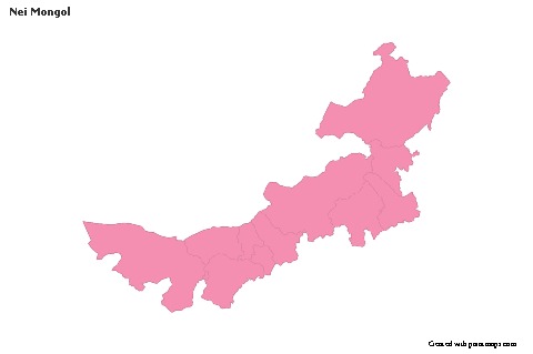 Sample Maps for Nei Mongol (pink,outline)