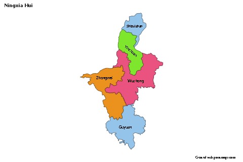 Sample Maps for Ningxia Hui (colored)